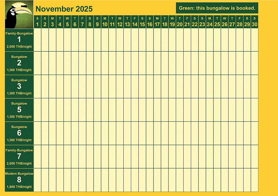 bookings November 2025