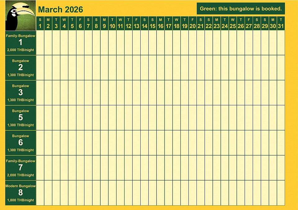 bookings March 2026