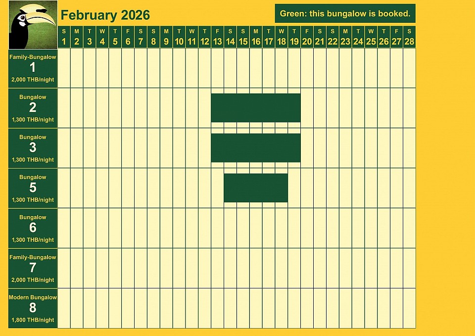 bookings February 2026