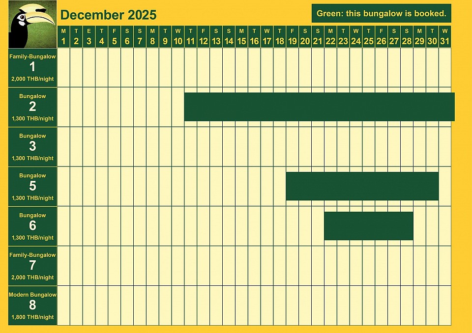 bookings December 2025