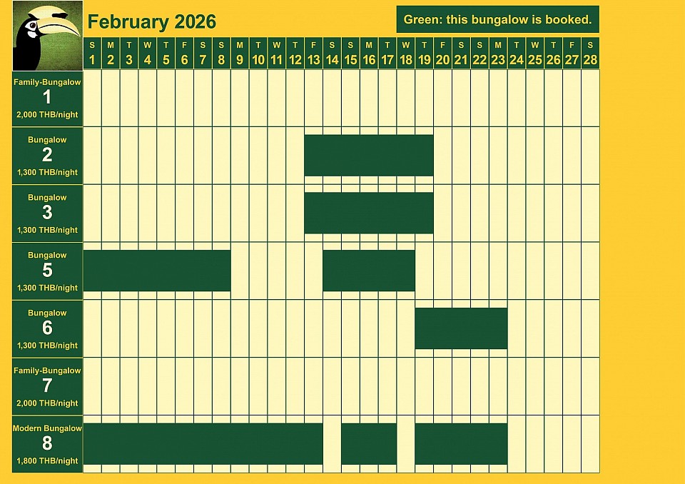 bookings February 2026