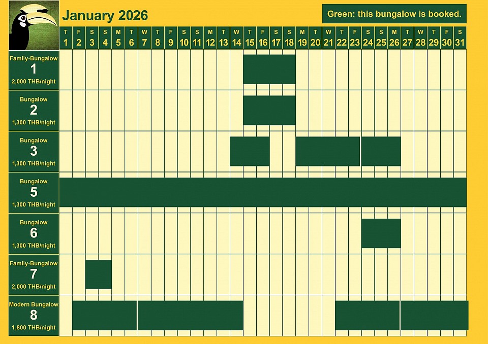 bookings January 2026