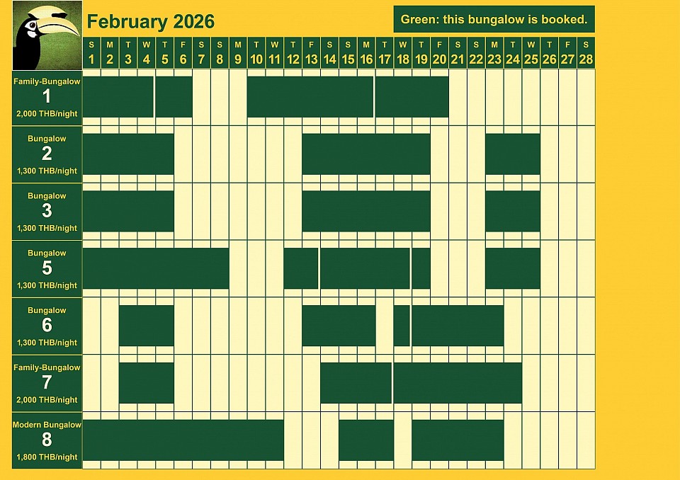 bookings February 2026